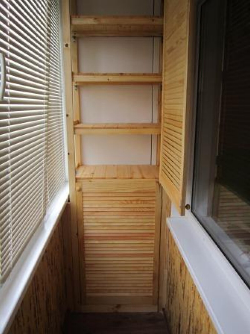 Как сделать шкафчики на балкон: отличные идеи
