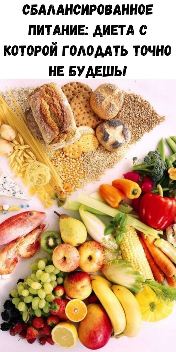 Сбалансированное питание: диета с которой голодать точно не будешь!